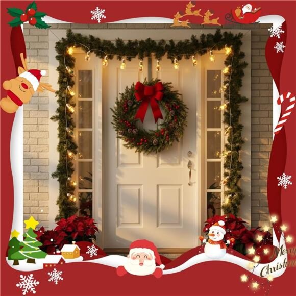 6.6FT Christmas Vintage Decor String Light - 10LED Snow Globe Bulbs String - Picture 5 of 8